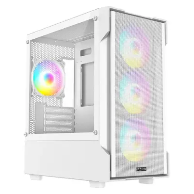 Fazeon F1 F1M650BWM Fanlı 650 W Beyaz Micro ATX Oyuncu Kasası
