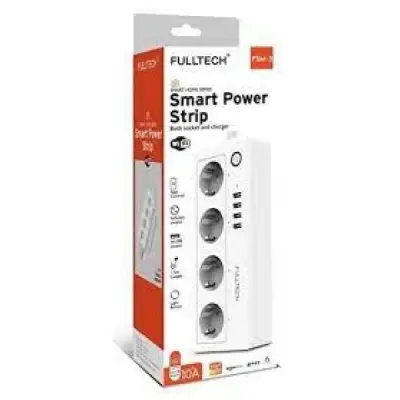 FULLTECH TELEFON KONTROL SMART POWER 4 LÜ 1.5 MT KABLOLU PRİZ WİFİ ÖZELLİĞİ