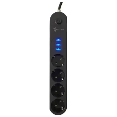 FULLTECH TERMAL AKIM KORUMALI ISIYA DAYANIKLI 3'LÜ PRİZ 2 MT FTR-01