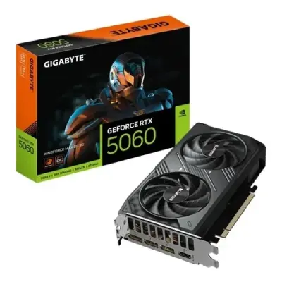 Gigabyte RTX 5060 Windforce Max OC 8G GV-N5060WF2MAX OC-8GD 128 Bit GDDR7 8 GB Ekran Kartı