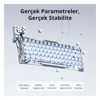 GravaStar Mercury V60 Pro Chrome Silver Deluxe Edition RGB %60 TKL UFO Magnetic Switch Kablolu Mekanik Oyuncu Klavyesi