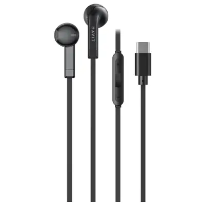 Havit E336C Type-C Kablolu Kulak Içi Kulaklık Siyah