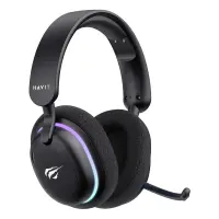 Havit Gamenote Fuxi-H7 Siyah RGB USB Kablolu/Kablosuz Kulak Üstü Oyuncu Kulaklığı