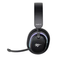 Havit Gamenote Fuxi-H7 Siyah RGB USB Kablolu/Kablosuz Kulak Üstü Oyuncu Kulaklığı
