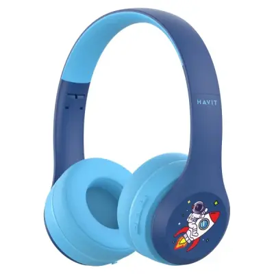 Havit H626BT Pro Mavi Kulak Üstü Çocuk Bluetooth Kulaklık