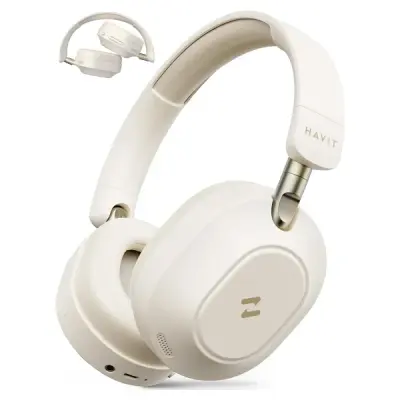 Havit H668BT ANC Bej Kulak Üstü Bluetooth Kulaklık