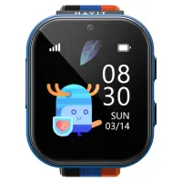Havit KW15 GPS 4G Sim Kartlı Çocuk Saati - Değiştirebilir 3 Adet Çerçeve - Siyah