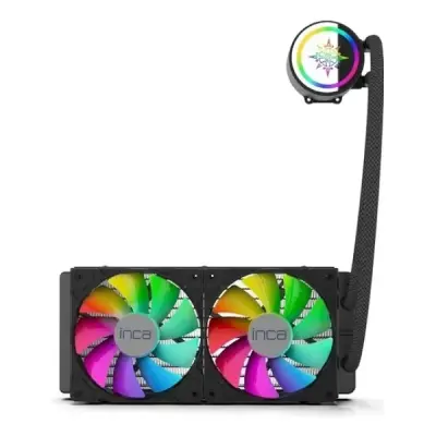 INCA ISS-02XN INTEL/AMD 2X120MM ARGB LED FANLI AM5 CONTROL REMOTE CPU LİQUİD COOLER