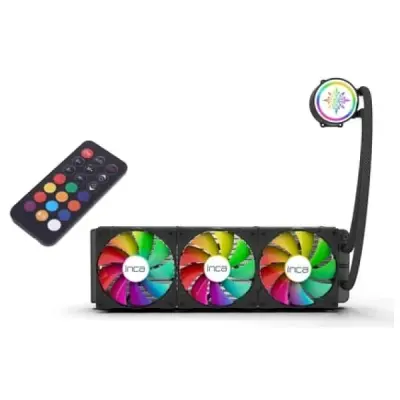 INCA ISS-03XN INTEL/AMD 3X120MM ARGB LED FANLI AM5 CONTROL REMOTE CPU LİQUİD COOLER