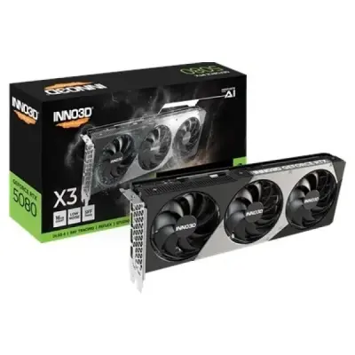INNO3D NVIDIA RTX 5080 X3 OC 16 GB Siyah 256 bit GDDR7 Ekran Kartı