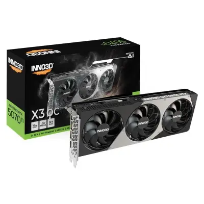 Inno3D RTX 5070 TI X3 OC N507T3-16D7X-176068N 256 Bit GDDR7 16 GB Ekran Kartı