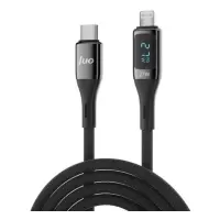Juo 27W Dijital Led Ekranlı USB Type-C to Lightning iPhone iPad Hızlı Şarj ve Data Kablosu 1 Metre