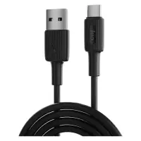 Juo 66W USB-A to USB Type-C Silikon Hızlı Şarj ve Data Kablosu 1 Metre Siyah