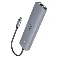 Juo Type-C 2xHDMI Dual MST 4K 60Hz Gigabit Ethernet Dönüştürücü 100W USB 3.2 Çoklayıcı Hub