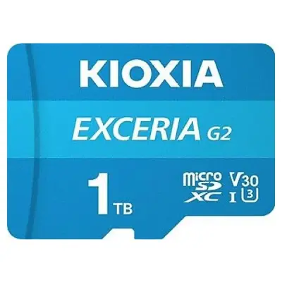 Kioxia Exceria G2 LMEX2L001TG2 Class 10 UHS-I U3 V30 1 TB Micro SD Kart