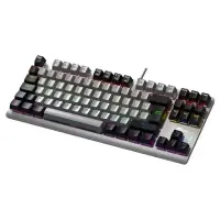 LENOVO LECOO GK304 OYUNCU KLAVYESİ - YÜKSEK PERFORMANS, ERGONOMİK TASARIM VE RENKLİ RGB AYDINLATMA GRİ AĞIRLIKLI GRİ & SİYAH
