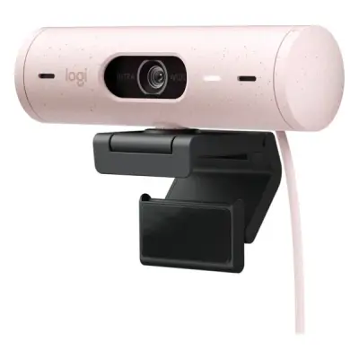 LOGITECH BRIO 500 FULL HD 1080P MİKROFONLU WEB KAMERASI - PEMBE