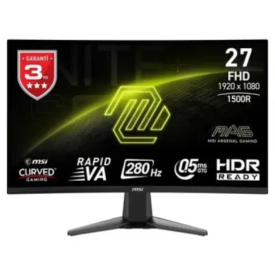 MSI MAG 276CXF 27" 0.5 ms Full HD Curved 280 Hz Oyuncu Monitörü