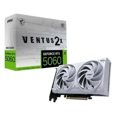 MSI RTX 5060 8G Ventus 2X OC White G5060-8V2CW 128 Bit GDDR7 8 GB Ekran Kartı