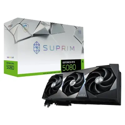 MSI GEFORCE RTX 5080 16G SUPRIM SOC 16GB GDDR7 256 BİT DLSS 4 EKRAN KARTI