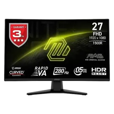 MSI MAG 274CXF 27" 0.5 ms Full HD Curved 280 Hz Oyuncu Monitörü