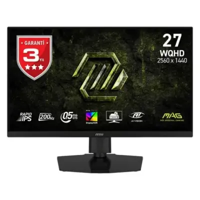 MSI MAG 274QPF E20 27" 0.5 ms 2K Pivot IPS 200 Hz Oyuncu Monitörü