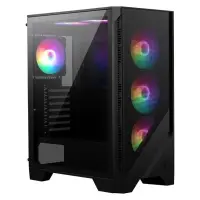 MSI MAG Forge 120A Airflow Temperli Cam USB 3.2 ATX Mesh Siyah Mid Tower Gaming Kasa