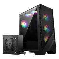 MSI MAG FORGE 120A B65 RGB Temperli Cam USB 3.2 ATX Mid Tower Siyah 650W 80+ Bronze Gaming Kasa