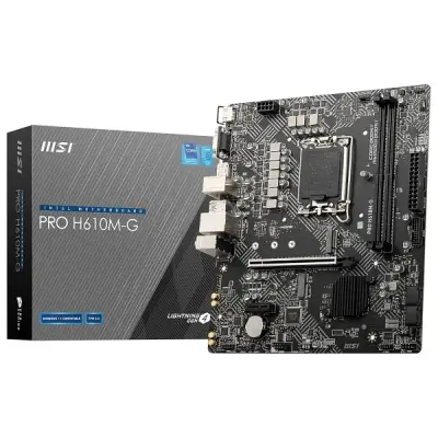 MSI Pro H610M-G Intel LGA1700 DDR5 Micro ATX Anakart