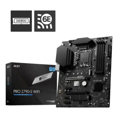 MSI PRO Z790-S WiFi 6600MHz (OC) DDR5 Soket 1700 M.2 HDMI DP ATX Anakart