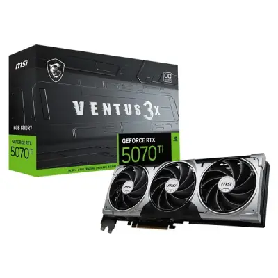 MSI RTX 5070 TI 16G Ventus 3X OC G507T-16V3C 256 Bit GDDR7 16 GB Ekran Kartı