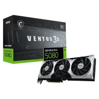 MSI RTX 5080 16G Ventus 3X OC Plus G5080-16V3CP 256 Bit GDDR7 16 GB Ekran Kartı