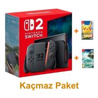 Nintendo Switch 2 Oyun Konsolu + Nintendo Switch Pokemon Lets Go Pikachu Oyun + Nintendo Switch The Legend Of Zelda Tears Of The Kingdom Oyun