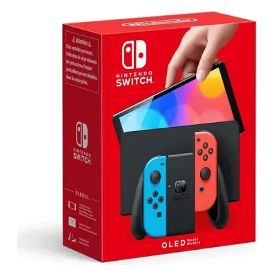 NINTENDO SWITCH OLED NEON RED/NEON BLUE OYUN KONSOLU 128 GB OYUN YÜKLÜ