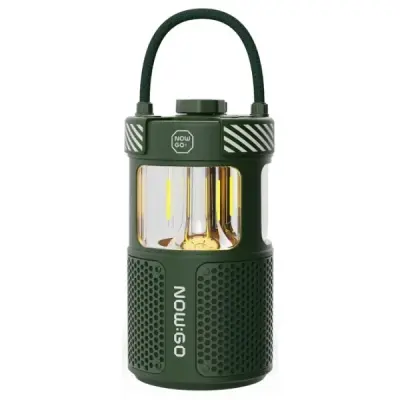 NOWGO F1 20W BLUETOOOTH HOPARLÖR TAŞINABİLİR POWERBANK KAMP FENERİ YEŞİL