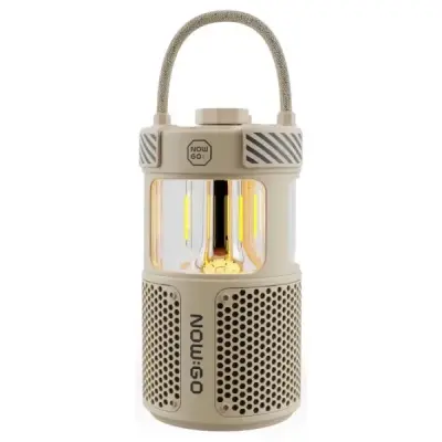 NOWGO F1 20W BLUETOOOTH HOPARLÖR TAŞINABİLİR POWERBANK KAMP FENERİ BEJ