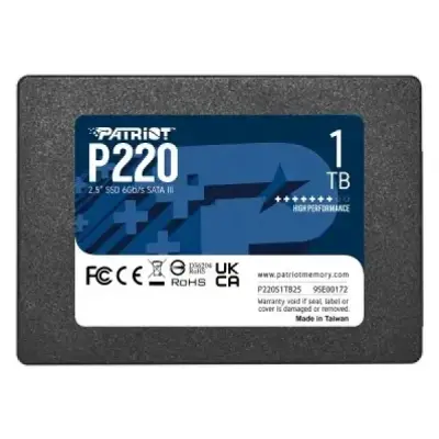 PATRİOT MEMORY P220 DAHİLİ SOLİD STATE DRIVE 1TB SSD SATA 3 2,5 İNÇ