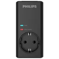 Philips CHP7010B 1140 Joule Siyah Kablosuz Akım Korumalı Priz