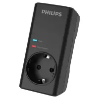Philips CHP7010B 1140 Joule Siyah Kablosuz Akım Korumalı Priz