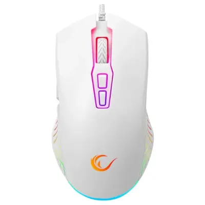 RAMPAGE SMX-G68 SPEAR FULL RGB 7200DPI 7D MAKROLU GAMİNG OYUNCU MOUSE BEYAZ