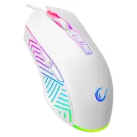 RAMPAGE SMX-G68 SPEAR FULL RGB 7200DPI 7D MAKROLU GAMİNG OYUNCU MOUSE BEYAZ
