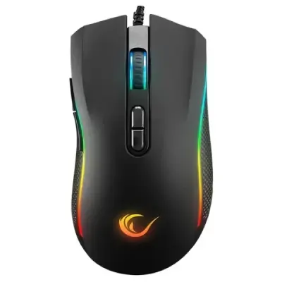 Rampage SMX-R44 V2 Makrolu Siyah 12800 DPI RGB Ledli 80 Million Huano Switch Gaming Oyuncu Mouse