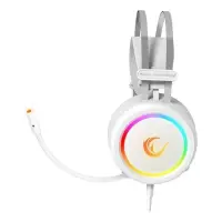 Rampage Stormy Beyaz RGB 7.1 USB Kablolu Kulak Üstü Oyuncu Kulaklığı