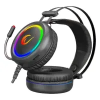 Rampage Stormy Siyah RGB 7.1 USB Kablolu Kulak Üstü Oyuncu Kulaklığı