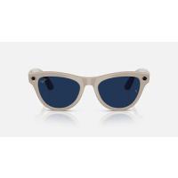 RAY-BAN META SKYLER AKILLI GÖZLÜK RW 4010 TRANSİTİONS 6700MF52 GÜNEŞTE KOYULAŞAN SHINY CHALKY GRAY