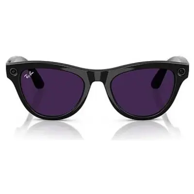 RAY-BAN META SKYLER PARLAK SİYAH TRANSITIONS AMETİST CAM (2.NESİL) RW4010