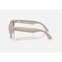 RAY-BAN META SKYLER RW4010 SHİNY CHALKY GRAY CİNNAMON PİNK 52