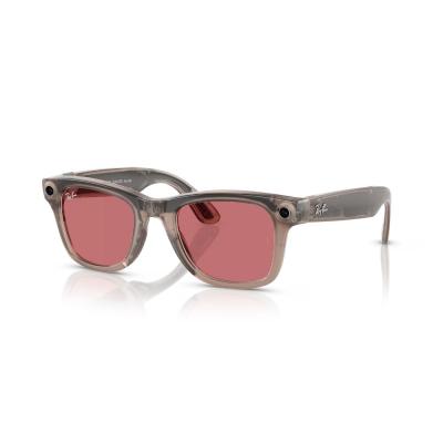 Ray-Ban Meta Wayfarer Akıllı Gözlük Shiny Warm Stone Watermelon Red Transitions RW4006