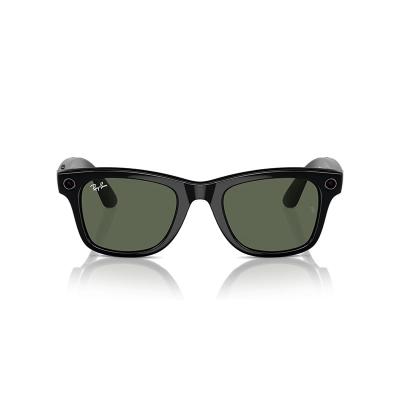RAY-BAN META WAYFARER AKILLI GÖZLÜK PARLAK SİYAH G15 YEŞİL