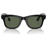 Ray-Ban Meta Wayfarer RW4006 50 Beden 601/7150 Parlak Siyah-G15 Green